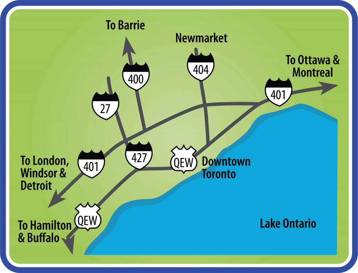 Bản đồ của đường Toronto