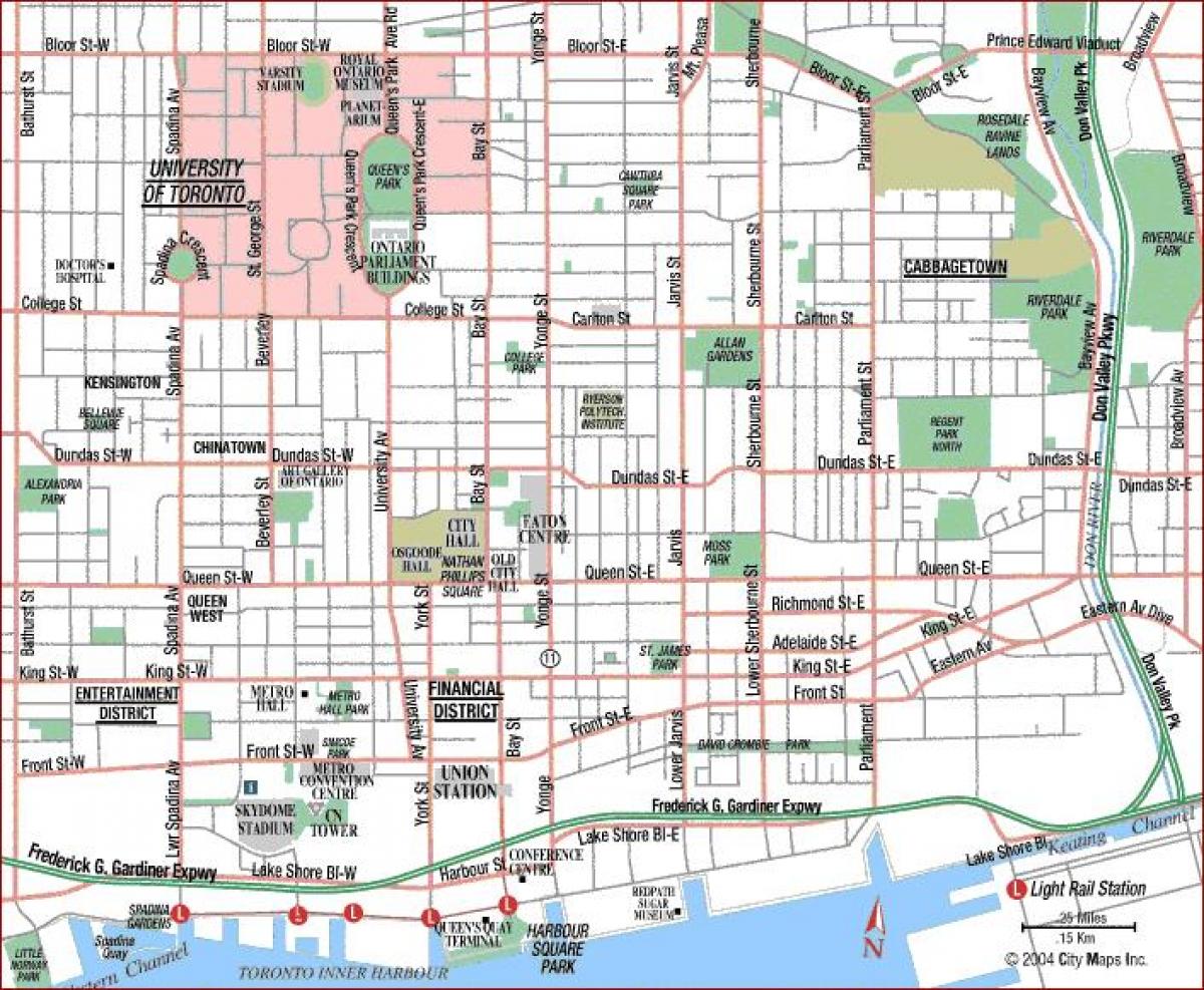 Bản đồ của Đại học Toronto Canada
