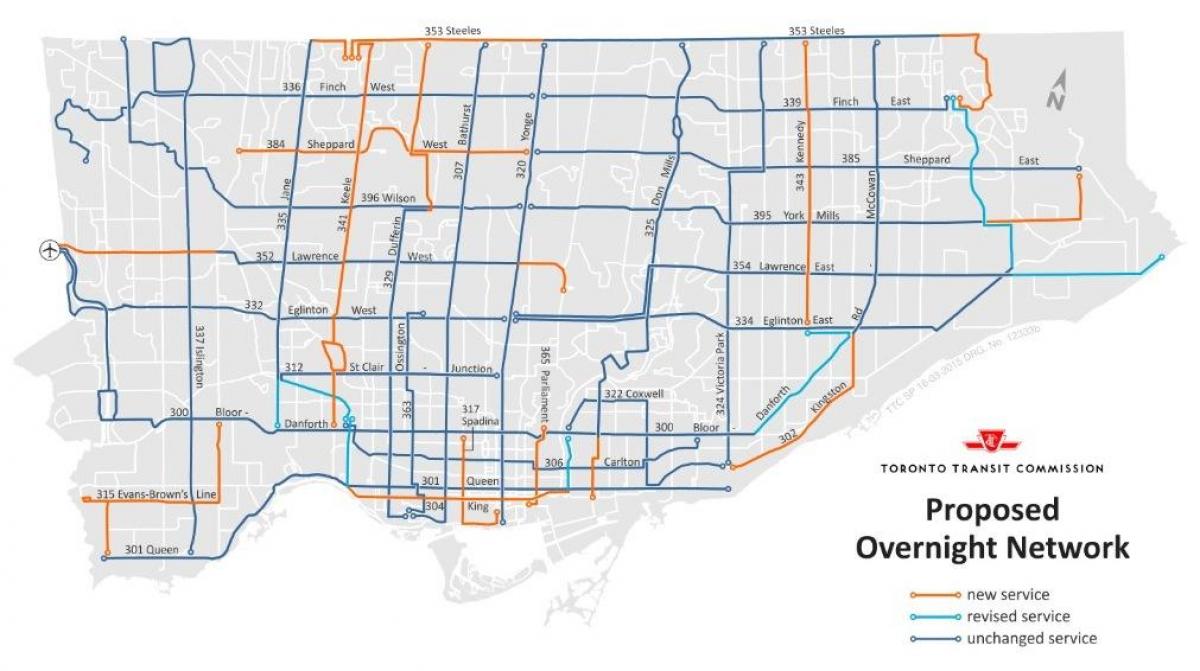 Bản đồ của TÔI qua đêm mạng Toronto
