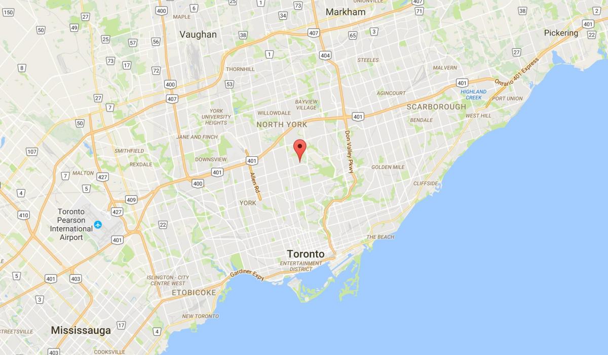 Bản đồ của Wanless Park quận Toronto