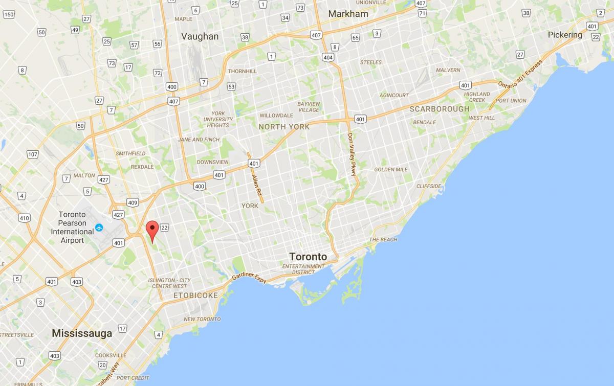 Bản đồ của West Deane Park quận Toronto