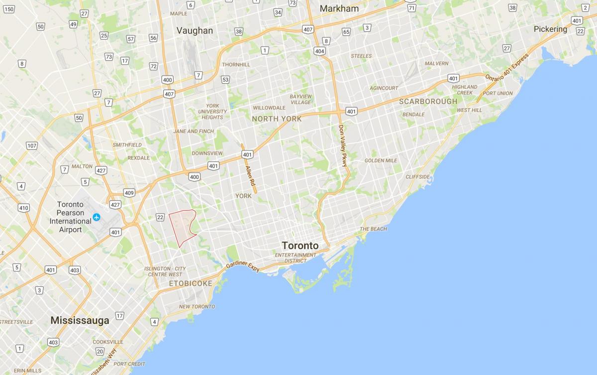 Bản đồ của chúng tôi thung Lũng Làng quận Toronto