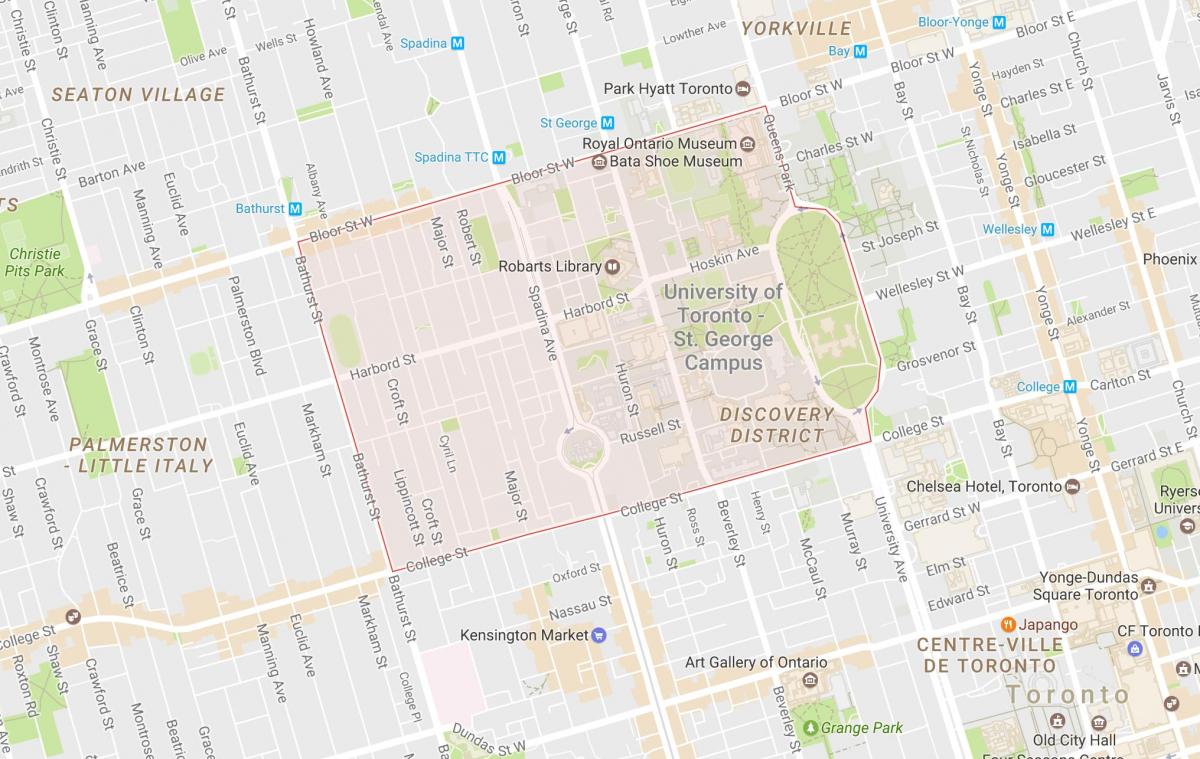 Bản đồ của Đại học Toronto