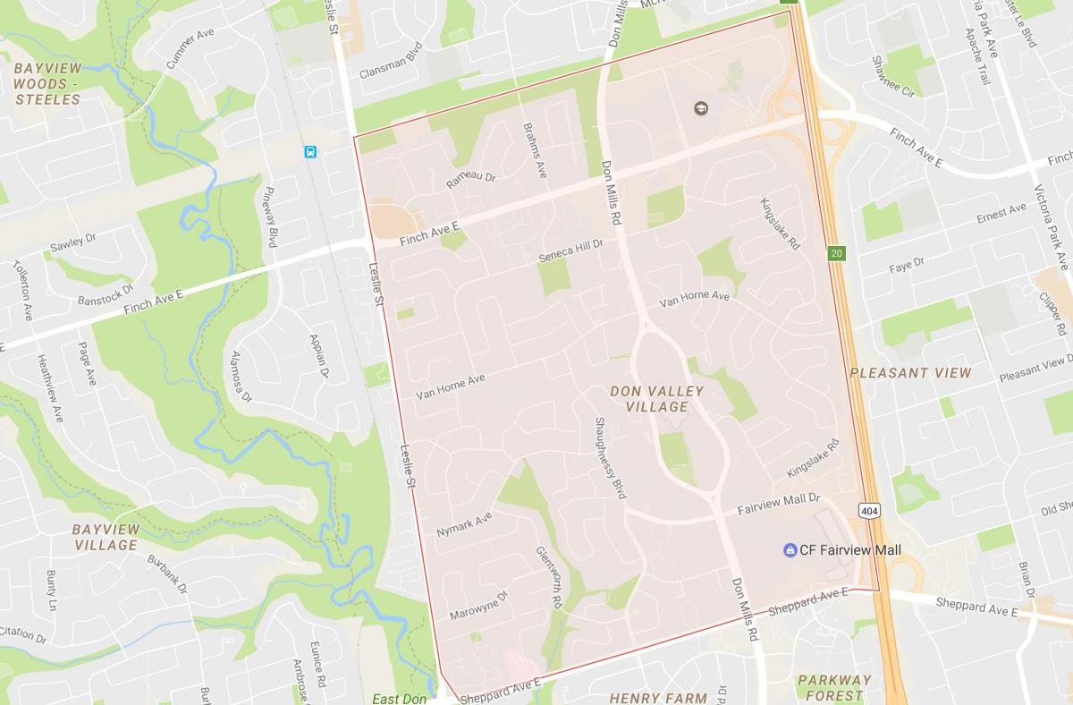 Bản đồ của đậu Phộng khu phố Toronto