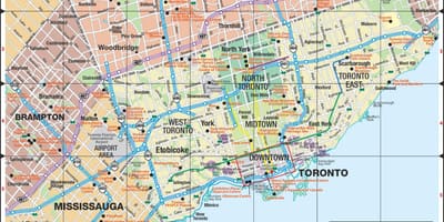 Bản đồ của đường cao Tốc Toronto