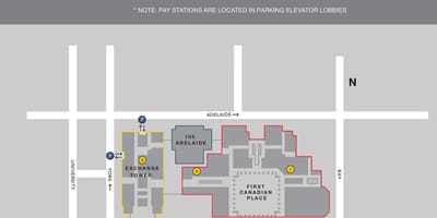 Bản đồ của nơi canada Toronto bãi đậu xe