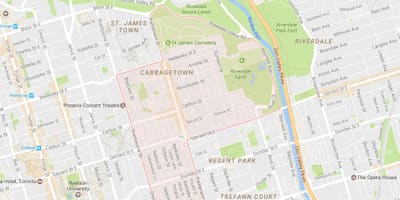 Bản đồ của + Thêm khu phố Toronto