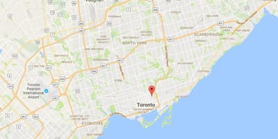 Bản đồ của + Thêm quận Toronto