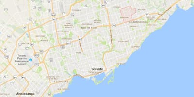 Bản đồ của Agincourt quận Toronto