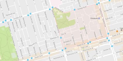 Bản đồ của Alexandra park khu phố Toronto
