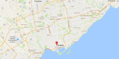 Bản đồ của Alexandra park quận Toronto