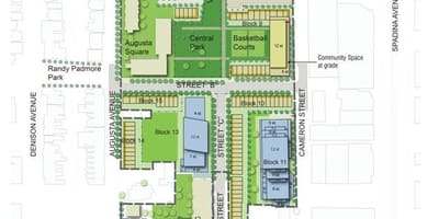 Bản đồ của Alexandra viên phục hồi Toronto