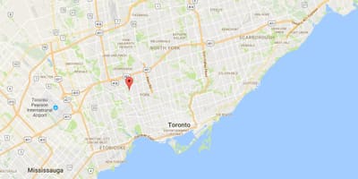 Bản đồ của Amesbury quận Toronto