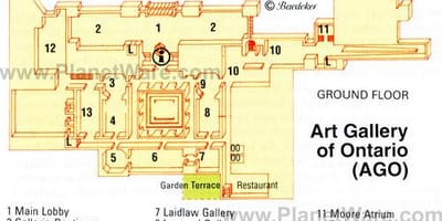 Bản đồ của bộ Sưu tập Nghệ thuật của Ontario