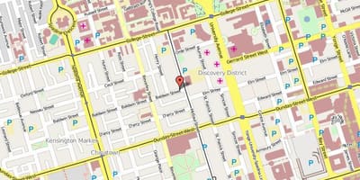 Bản đồ của Baldwin Làng Toronto