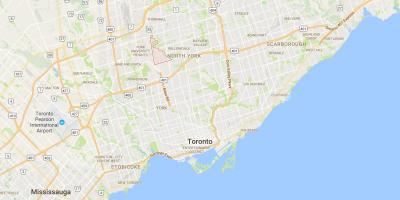 Bản đồ của Bathurst Ấp quận Toronto