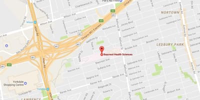 Bản đồ của Baycrest Khoa học y Tế ở Toronto