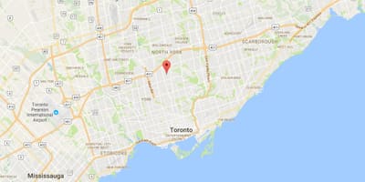 Bản đồ của Bedford Park quận Toronto
