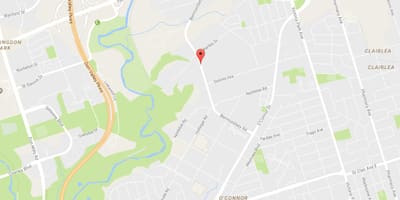 Bản đồ của Bermondsey khu phố Toronto