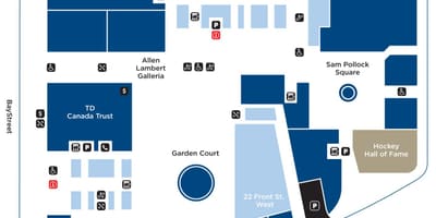 Bản đồ của Brookfield Nơi Toronto cửa hàng