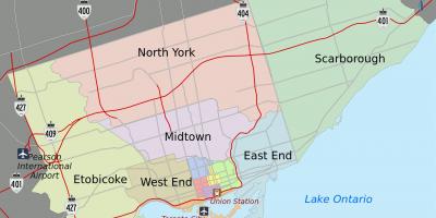 Bản đồ của thành Phố Toronto