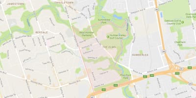 Bản đồ của Elms khu phố Toronto