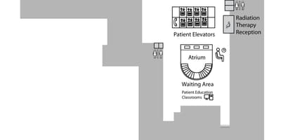 Bản đồ của công Chúa Margaret trung Tâm Ung thư Toronto 1 tầng Dưới (B1)