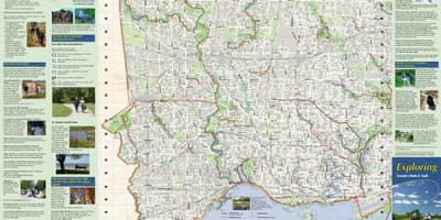 Bản đồ của công viên, đường đi bộ về phía Tây Toronto