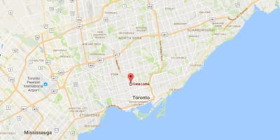 Bản đồ của Casa Loma quận Toronto