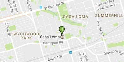 Bản đồ của Casa Loma Toronto