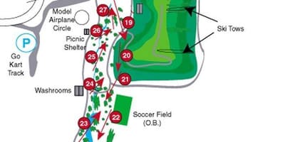 Bản đồ của Centennial Viên sân golf Toronto