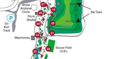 Bản đồ của Centennial Viên sân golf Toronto