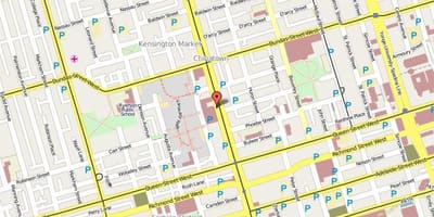 Bản đồ của Chinatown Toronto