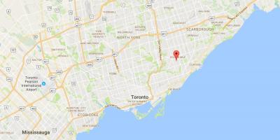 Bản đồ của Clairlea quận Toronto