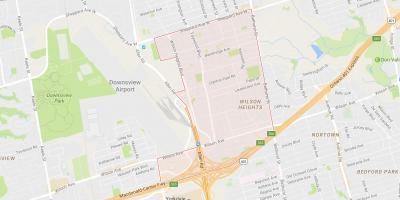 Bản đồ của Clanton Park khu phố Toronto