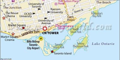 Bản đồ của tháp CN Toronto