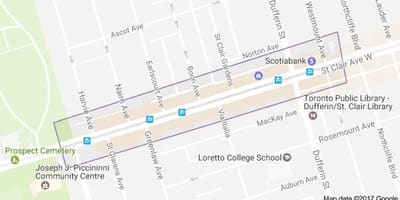 Bản đồ của Corso Italia Toronto