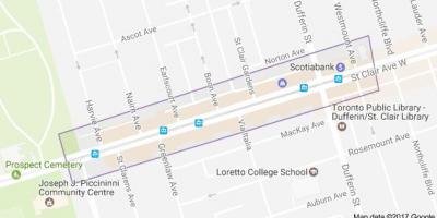 Bản đồ của Corso Italia Toronto