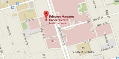 Bản đồ của công Chúa Margaret trung Tâm Ung thư Toronto