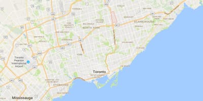 Bản đồ của dễ Chịu Xem huyện Toronto