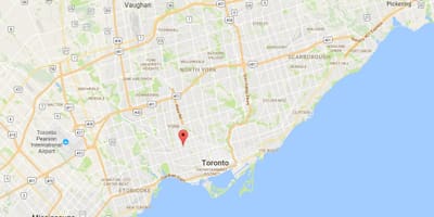 Bản đồ của Davenport quận Toronto