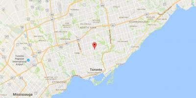 Bản đồ của Davisville Làng quận Toronto