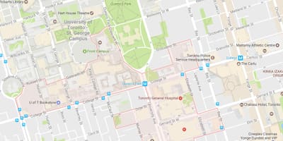 Bản đồ của Discovery Quận phố Toronto