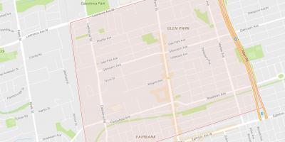Bản đồ của Dại Hill–Kensington khu phố Toronto