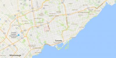 Bản đồ của Dại Hill–Kensington quận Toronto
