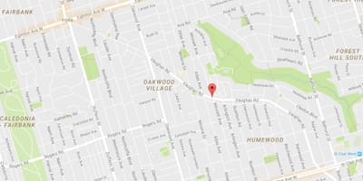 Bản đồ của Em đường phố Toronto