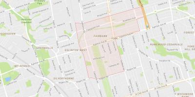 Bản đồ của Fairbank khu phố Toronto