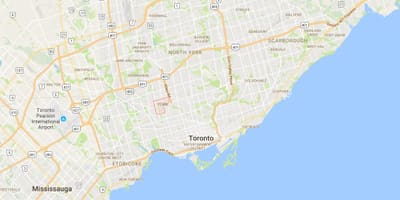 Bản đồ của Fairbank quận Toronto