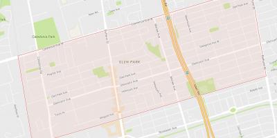 Bản đồ của Glen Park khu phố Toronto