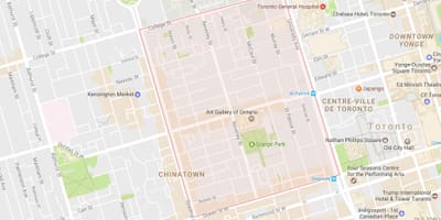 Bản đồ của Grange Park khu phố Toronto